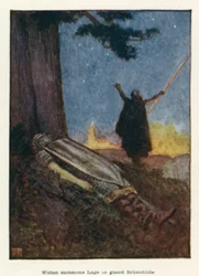 Wotan appelle Loge pour garder Brünnhilde